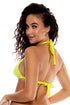 Luli Fama Chasing Stars Sequins Triangle Halter Top